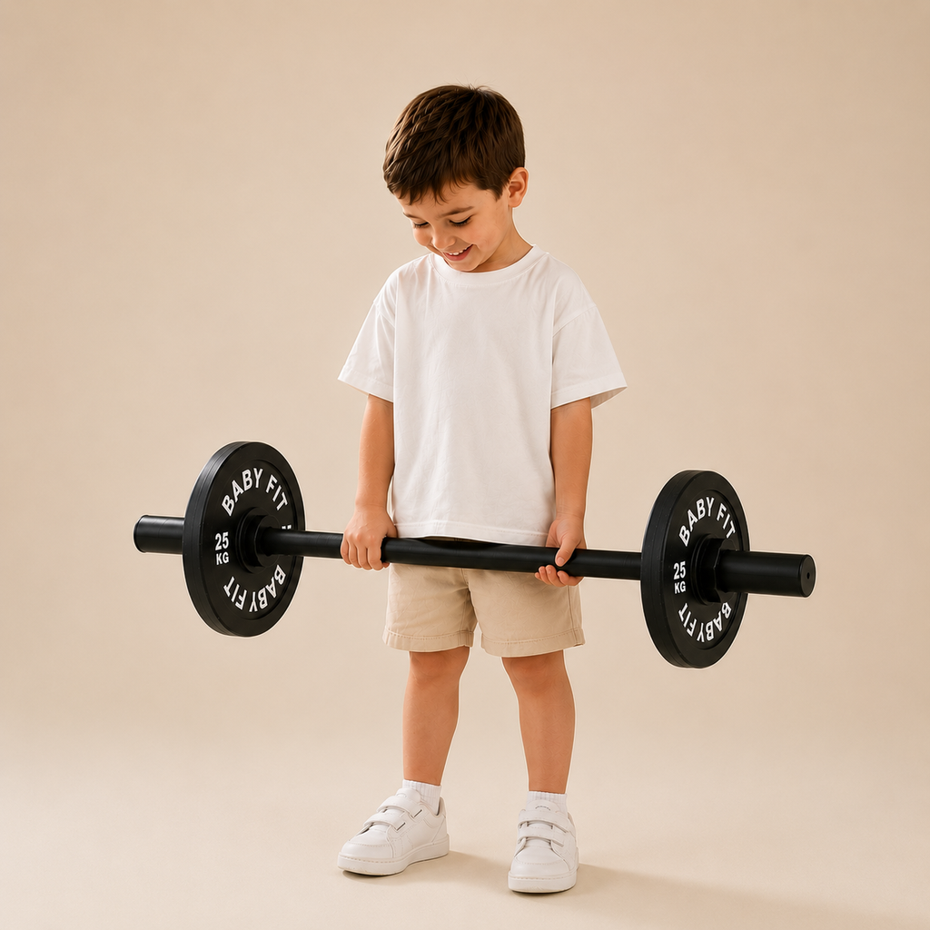 Set de pesas para niños Baby Fit | Barra y discos infantiles