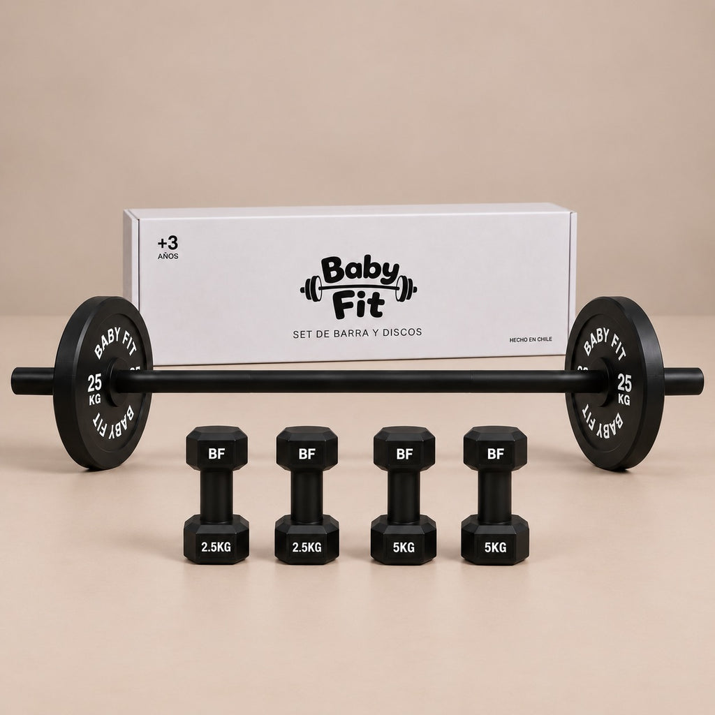 Pack de pesas para niños Baby Fit | 25 KG + Mancuernas